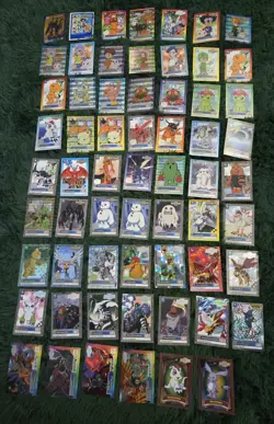 Original Digimon Cards Bandai Animated Holographics 137 Cards Original Owner - Image 4