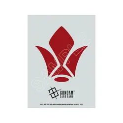 Gundam Card Game Official Sleeve Tekkadan Iron Flower 70 Sleeves - Image 1