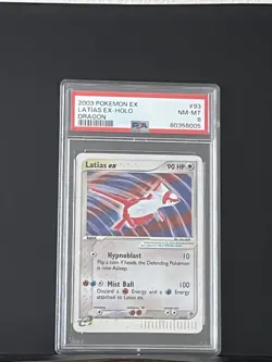 2003 POKEMON EX DRAGON #93 LATIAS EX-HOLO PSA 8 NM-MT - Image 1