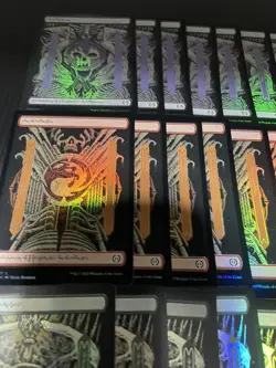 MTG Basic Lands ALL FOIL x50 Full Art Set of 10 Each Phyrexian All Will Be One - Image 2