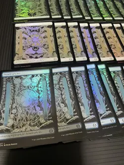 MTG Basic Lands ALL FOIL x50 Full Art Set of 10 Each Phyrexian All Will Be One - Image 5