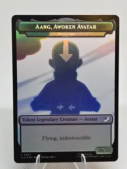 Aang, Awoken Avatar Marit Lage Treasure FOIL Token X1 TLE MTG Avatar Eternal FB3 - Image 1