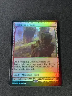 Stomping Ground Foil MTG (ZNE) Zendikar Rising Expedition Unplayed NM # 009 - Image 1