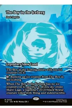 1x MTG The Boy in the Iceberg - Dark Depths *Borderless* - Avatar Mythic! NM! - Image 1
