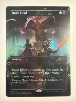 MTG Dark Deal RAINBOW FOIL Secret Lair Dungeons & Dragons 0873 NM - Image 1
