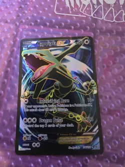 Pokemon XY Roaring Skies Rayquaza EX 104/108 Full Art Ultra Rare LP - Image 1