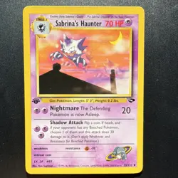 Sabrina's Haunter 55/132 Uncommon - Gym Challenge - 1st Edition - Pokemon WOTC - Image 1