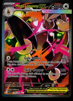 2025 Pokemon TCG Phantasmal Flames Mega Lopunny EX SIR card #128/094 NM - Image 1