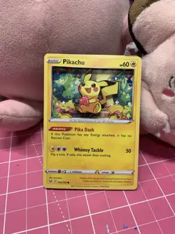 Pokemon TCG Pikachu Handmade 3D Card with UV Resin Detail - Image 2