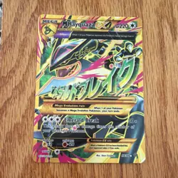 Pokemon M Rayquaza EX 98/98 XY Ancient Origins Mega Full Art Ultra Rare Holo - Image 1