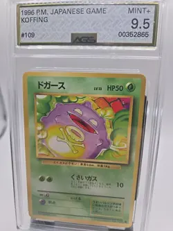 1996 POKEMON BASE SET JAPANESE #109 KOFFING AGS 9.5 MINT FREE SHIPPING - Image 1