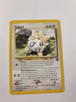 Togepi #30 Black Star Promo Pokemon Vintage WOTC TCG - Image 1