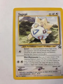 Togepi #30 Black Star Promo Pokemon Vintage WOTC TCG - Image 4