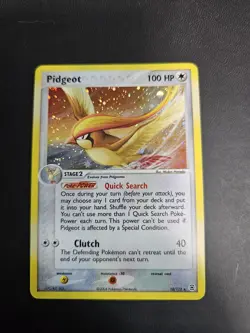 Pidgeot 10/112 - EX FireRed & LeafGreen - Holo Rare - Vintage 2004 Pokemon NM - Image 1