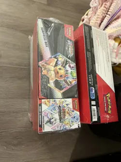 Pokemon Prismatic Evolutions Surprise Box and Booster Bundle Sealed In Hand - Image 3