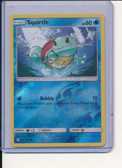 Squirtle 33/214 Reverse Holo NM 2019 SM Unbroken Bonds Pokemon Starter - Image 1
