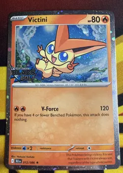 Victini - 012/086 - SV11B: Black Bolt Stamped - Holo - Pokemon TCG - Mint/NM - Image 2