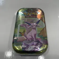 Pokemon TCG Prismatic Evolutions - Espeon Mini Tin - Factory Sealed - Image 1