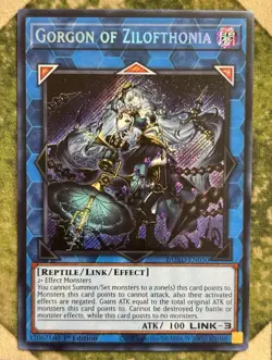 YuGiOh GORGON OF ZILOFTHONIA Secret Rare DUAD-EN050 - Image 2