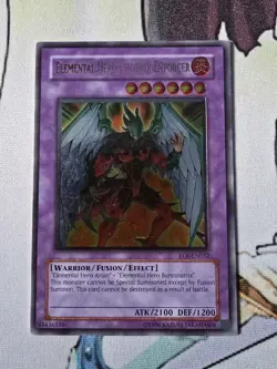 Elemental Hero Phoenix Enforcer EOJ-EN032 Ultimate Rare Unlimited Edition LP - Image 1
