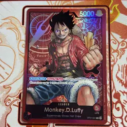 One Piece English Monkey.D.Luffy ST01-001 Leader Foil - Near Mint - Image 1