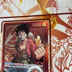 One Piece English Monkey.D.Luffy ST01-001 Leader Foil - Near Mint - Image 4