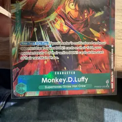 Monkey.D.Luffy PRB02-005 SR Foil Alt Art English NM One Piece CCG - Image 5