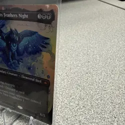 MTG Maha, Its Feathers Night BORDERLESS FOIL Bloomburrow 289 NM - Image 4