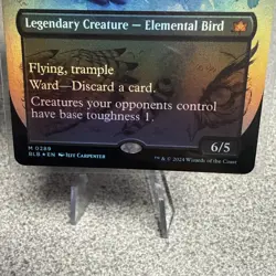 MTG Maha, Its Feathers Night BORDERLESS FOIL Bloomburrow 289 NM - Image 5