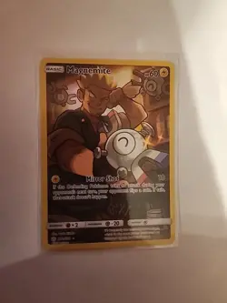 Pokemon Magnemite Cosmic Eclipse Full Art SM Holo Card 242/236 Secret Rare - Image 1
