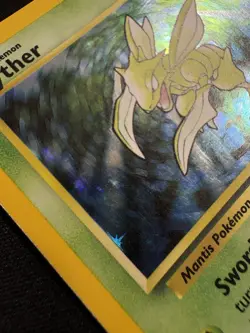 Pokemon Scyther Jungle 10/64 Holo English 1999 TCG WOTC Card - HP - Image 2