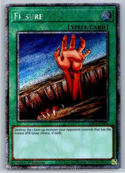 Fissure - Platinum Secret Rare - Quarter Century Bonanza RA03 Yugioh Card - Image 1