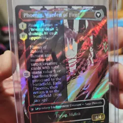 Joshua, Phoenix's Dominant Borderless Surge Foil Final Fantasy MTG Warden Fire - Image 2