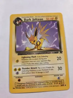 Dark Jolteon 38/82 Team Rocket - Pokemon TCG 2000 - Image 3
