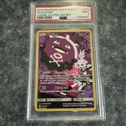 2019 Pokemon Sun & Moon Cosmic Eclipse Koffing Full Art #243/236 PSA 9 - Image 1