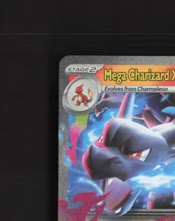 Mega Charizard X ex 013/094 Phantasmal Flames Ultra Rare Holo Pokemon Card NM - Image 3