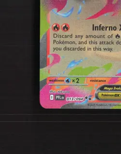 Mega Charizard X ex 013/094 Phantasmal Flames Ultra Rare Holo Pokemon Card NM - Image 5