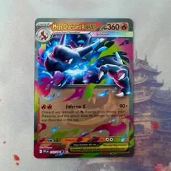 Mega Charizard X ex 013/094 Phantasmal Flames Ultra Rare Holo Pokemon Card NM - Image 1