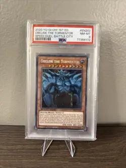 2020 YU-GI-OH! SPEED DUEL: BATTLE CITY BOX 1ST ED OBELISK THE TORMENTOR PSA 8 - Image 1