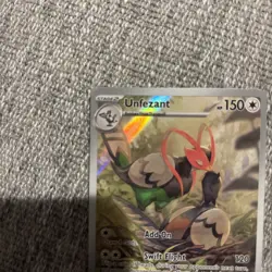 Unfezant 150/086 Pokemon TCG Sv: Black Bolt Holo Illustration Rare (Near Mint)NM - Image 2
