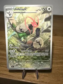 Pokemon TCG-Unfezant-Illustration Rare-150/086-Sv: Black Bolt-Holo - Image 1