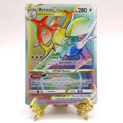 Arceus VSTAR 176/172 - Rainbow Secret Rare - Brilliant Stars - Pokemon TCG - NM - Image 1