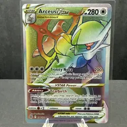 Arceus VSTAR (Secret) 176/172 - Swsh09 Brilliant Stars Holo Pokemon TCG Card NM - Image 1