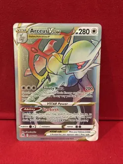 Pokemon TCG Arceus VSTAR Rainbow Rare Brilliant Stars 176/172 NM/M Condition - Image 1
