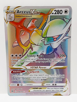 Pokemon TCG Arceus VSTAR 176/172 Rainbow Secret Rare Brilliant Stars NM - Image 2
