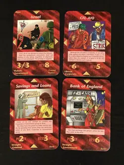 Illuminati New World Order INWO Lot Of 47 Group Cards Including 8 Rare Cards - Image 2