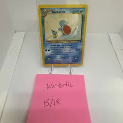 Pokemon TCG Wartortle Card 15/18 Southern Islands Regular - Image 1
