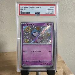 PSA 10 Ralts S 258/190 SV4a Shiny Treasure ex 2023 Pokemon Card Japanese - Image 1