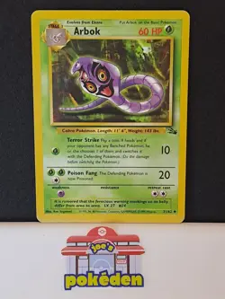 Arbok 31/62 | Base Set Fossil | Non Holo Pokemon Card MP - Image 1