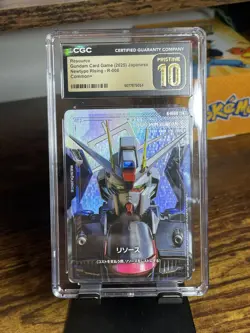 Resource R-008 Newtype Rising Gundam Card Game Japanese CGC Pristine 10 POP 3! - Image 1